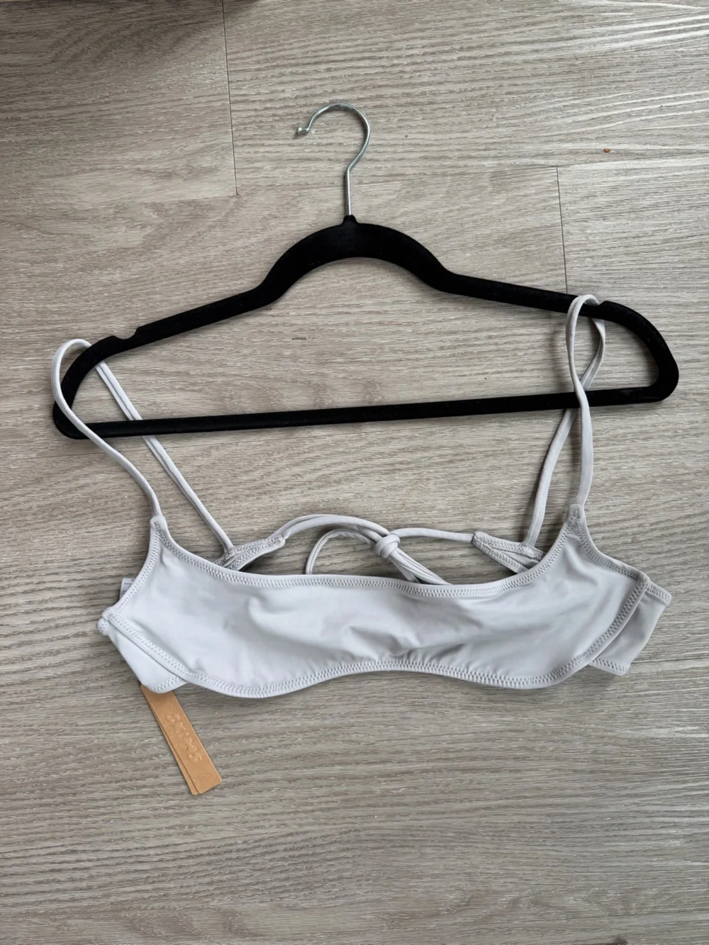 NWT SKIMS Chrome Micro Bikini Swim Top - Stylish Bikini Bralette
